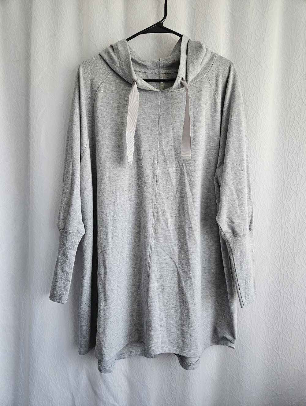 MTA Sport Light Gray Pullover Hoodie Plus Size 3X